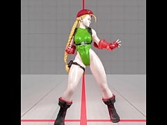 Cammy's New Idle Involves Her Gently Bouncing Tits and Ass (Alternative Angle)