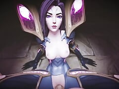 Kai'sa from League of Legends With Her Sexy Tits Out Gets Fucked in Missionary
