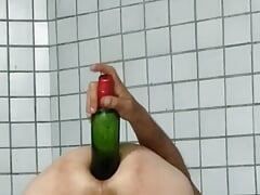 White Twink Destroy your ass with wine bottle