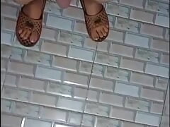 Masturbation in washroom