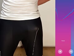 Huge hands free cum in tight pants