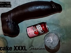 Beefcake XXXL: Session 2 - Str8 Aussie guy takes on monster dildo on fuck machine