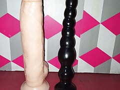 Long dildo anal