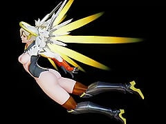 Mercy Floats Angellically With Her Tits and Ass Out