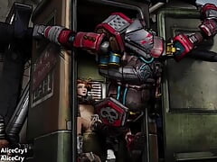 Borderlands 3 Gaige Gets Caught By Surprise and Fucked In a Porta Potty By Deathtrap