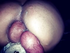 Auto cojida casi me reviento los testiculos