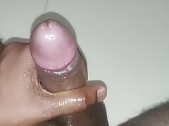 Indian Teen oil cock massage and pissing