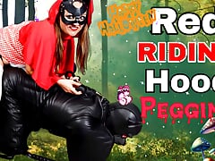Red Pegging Hood! Femdom Anal Strap On Bondage BDSM Domination Real Homemade Amateur Milf Stepmom