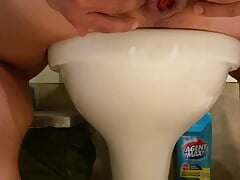 Cum dripping ass & prolapse attempt