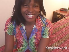 Amateur POV Video with Hairy Black Teen Fucked Hard Anal