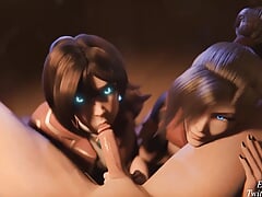 Ent Duke & Yeero Intense sexual threesome delicious hot ass swallowing huge sweet cock intense pleasure hard sex hot ass fucked