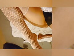 Young TS anal masturbating and gaping part 1