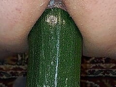 Ass play with a squash.