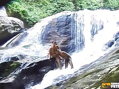 Two Horny Twinks Bang and Eat Their Asses Outside by the River