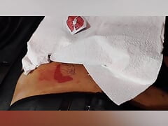 Crossdresser in public with - My First Tattoo - Anal Sissy Crossdresser Femboy