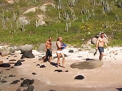 Gangbang party with Lea Lazur with firm tits has her ass and