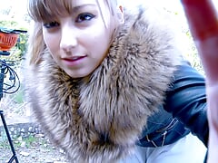Good outdoor fuck with the delicious young French girl Kim Equinoxx