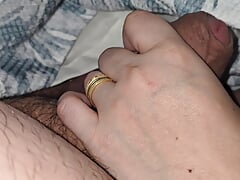 Step mom lift step son dick from bed and make him hard