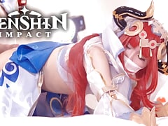 Genshin Impact Nilou Cosplayer get Fucked, Asian Hentai Cosplay 12