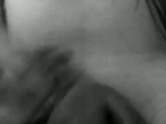 Stroking Black Shemale In home #3