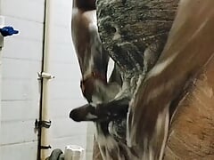 My first washroom penis masterbate