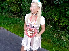 The most perverted OKTOBERFEST WHORE Bavaria's AO 3LOCH fucked! XXL FACIAL + PISS