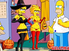 Halloween night with sex - The Simptoons