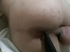 playing with the butt plug in the ass. Pt2